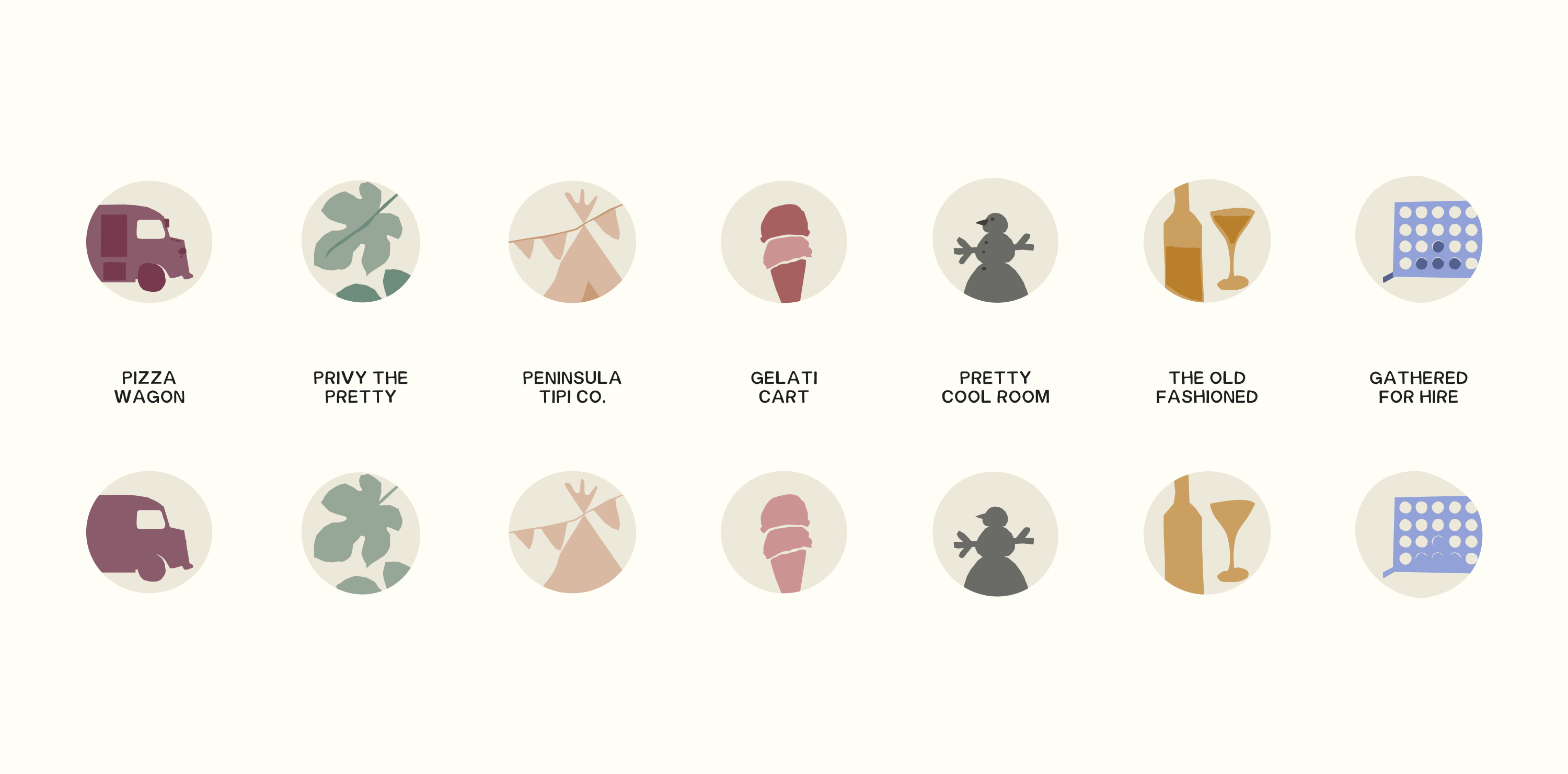 Branding Design for Gather Round Icon List for Services