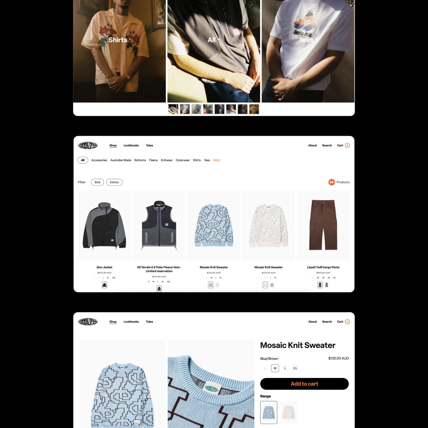Website Design for The Snake Hole featuring Desktop Layouts
