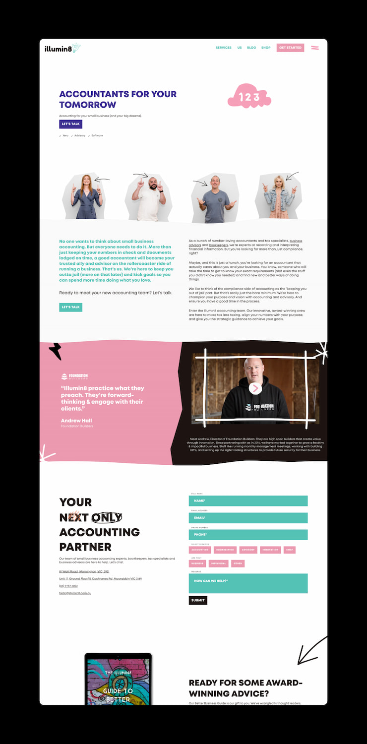 Website Design for Illumin8