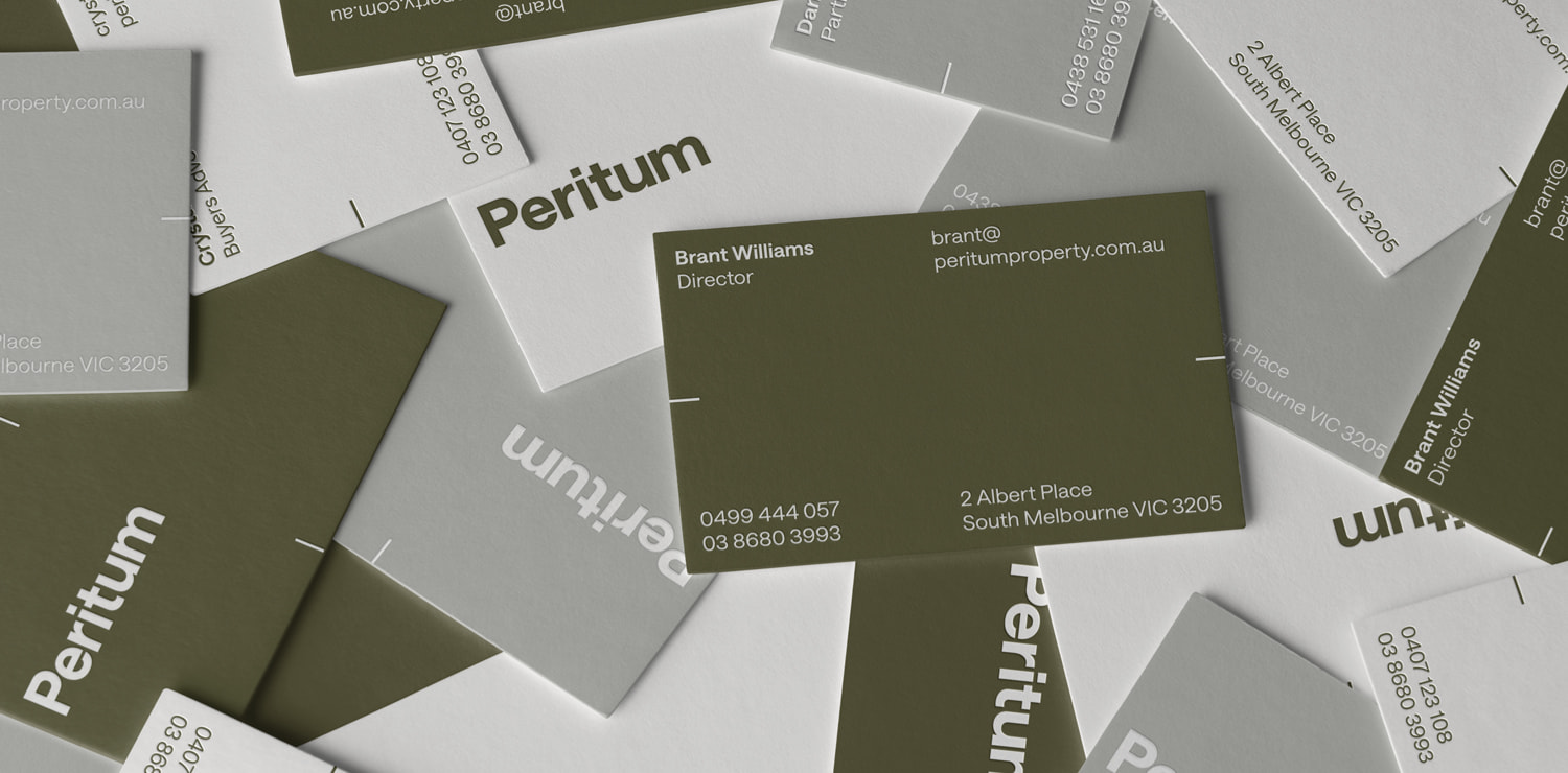 Branding Design for Peritum Business Cards