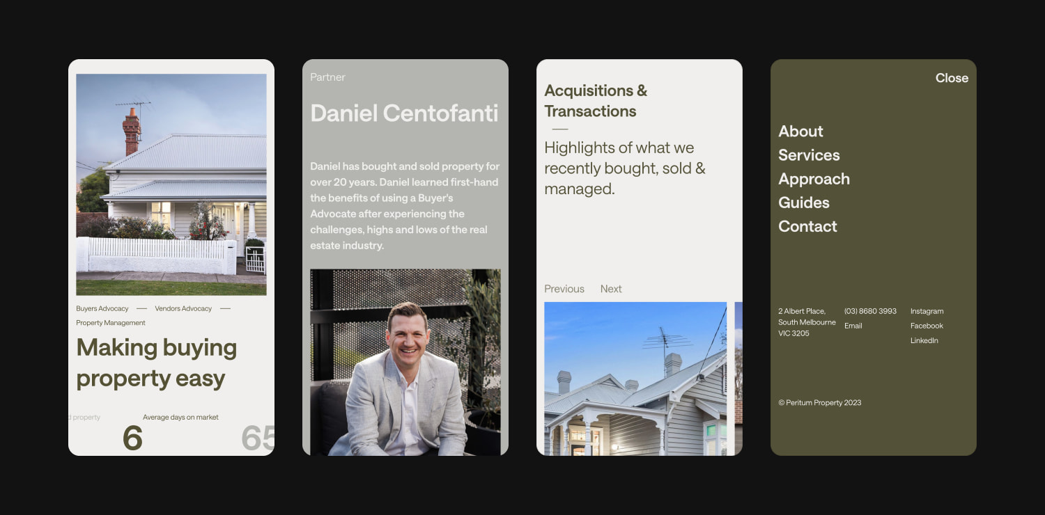 Branding Design for Peritum Social Media Posts