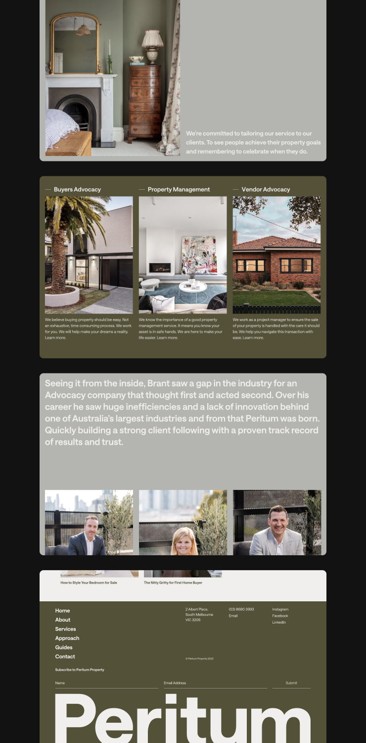 Branding Design for Peritum Website