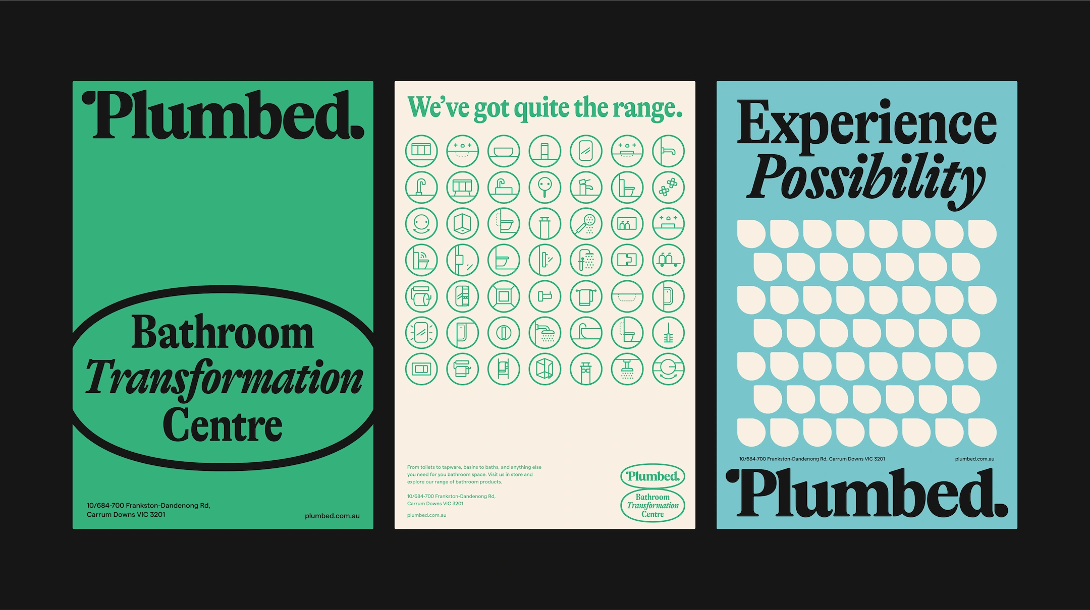 Branding Design Posters for Plumbed