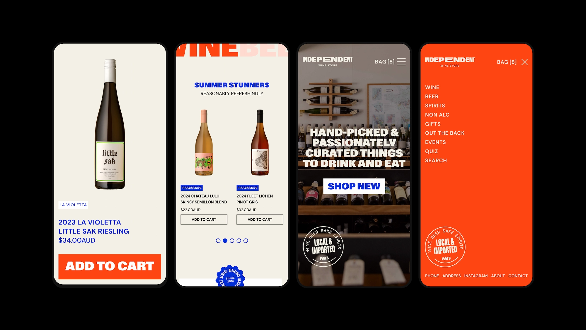 Branding Responsive Website Design for Independent Wine Store