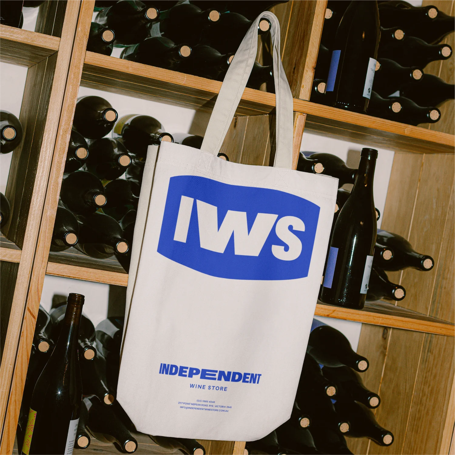 Branding Design Tote Bag for Independent Wine Store