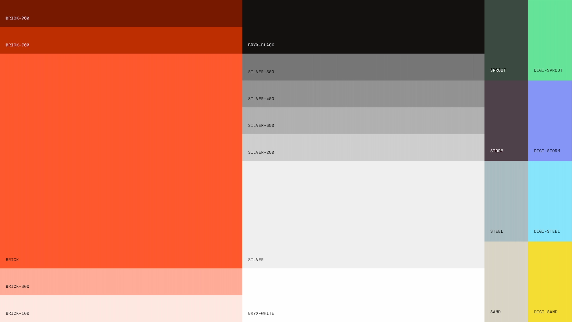 Colour Palette for Bryx