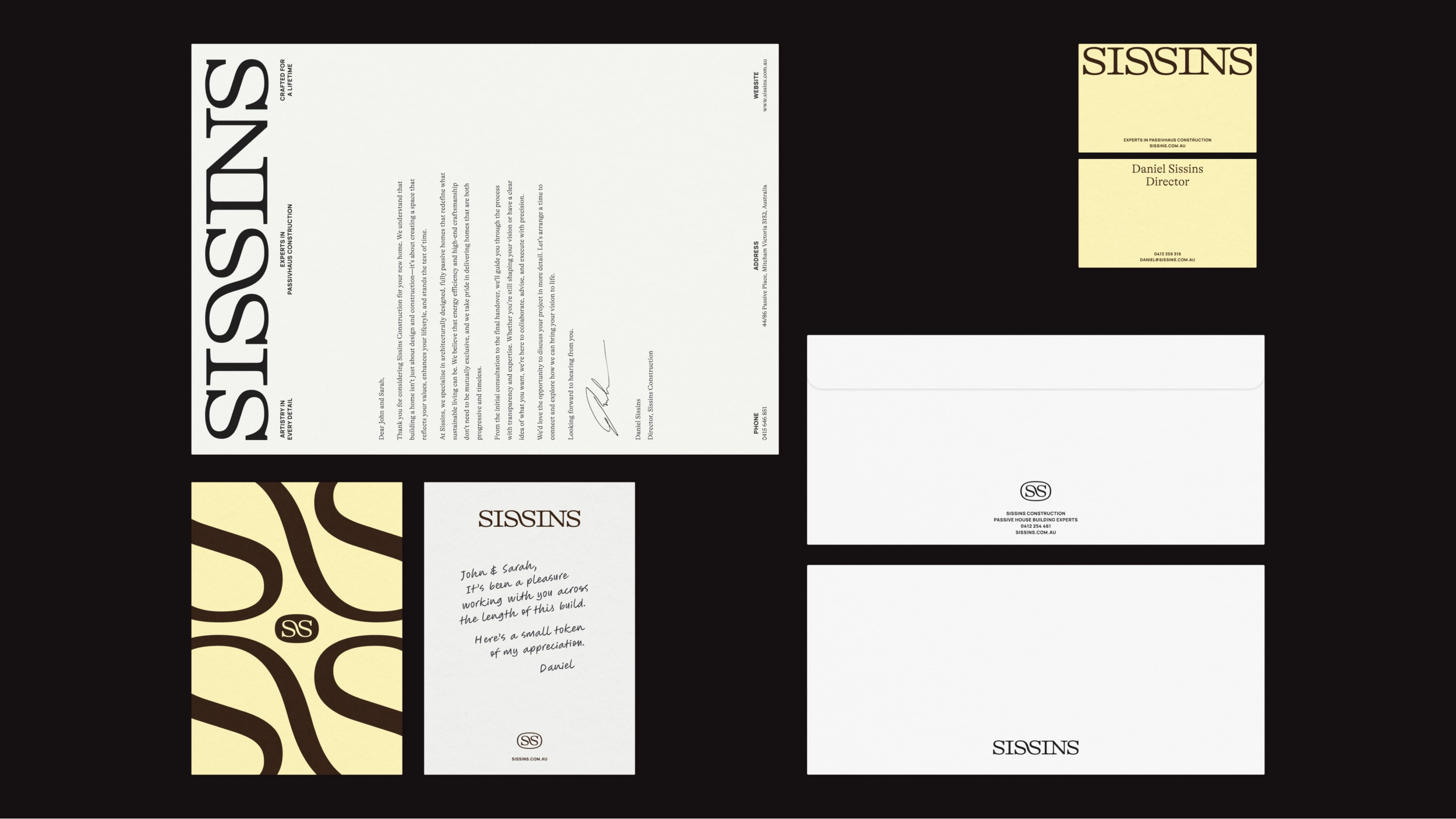 Stationery Design for Sissins